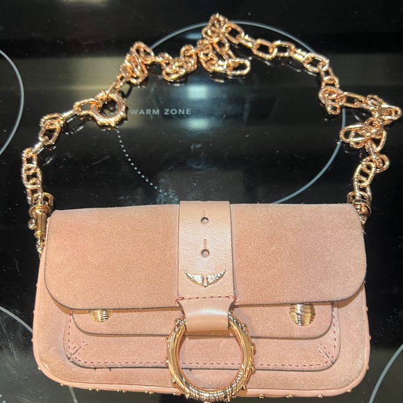 Zadig & Voltaire Pink Mini Bag with Gold Chain - Picture 1 of 10